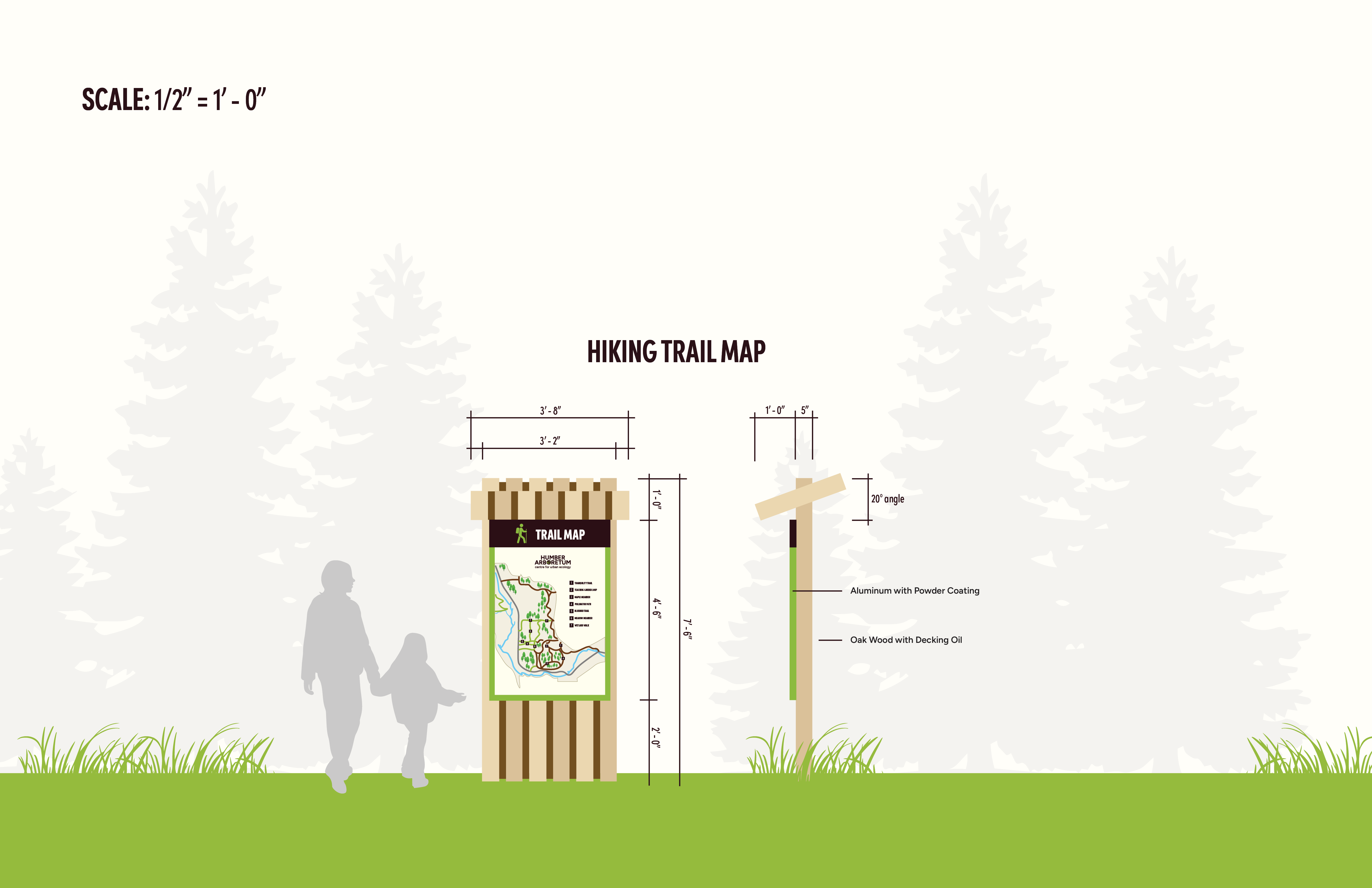 image of hiking trail map