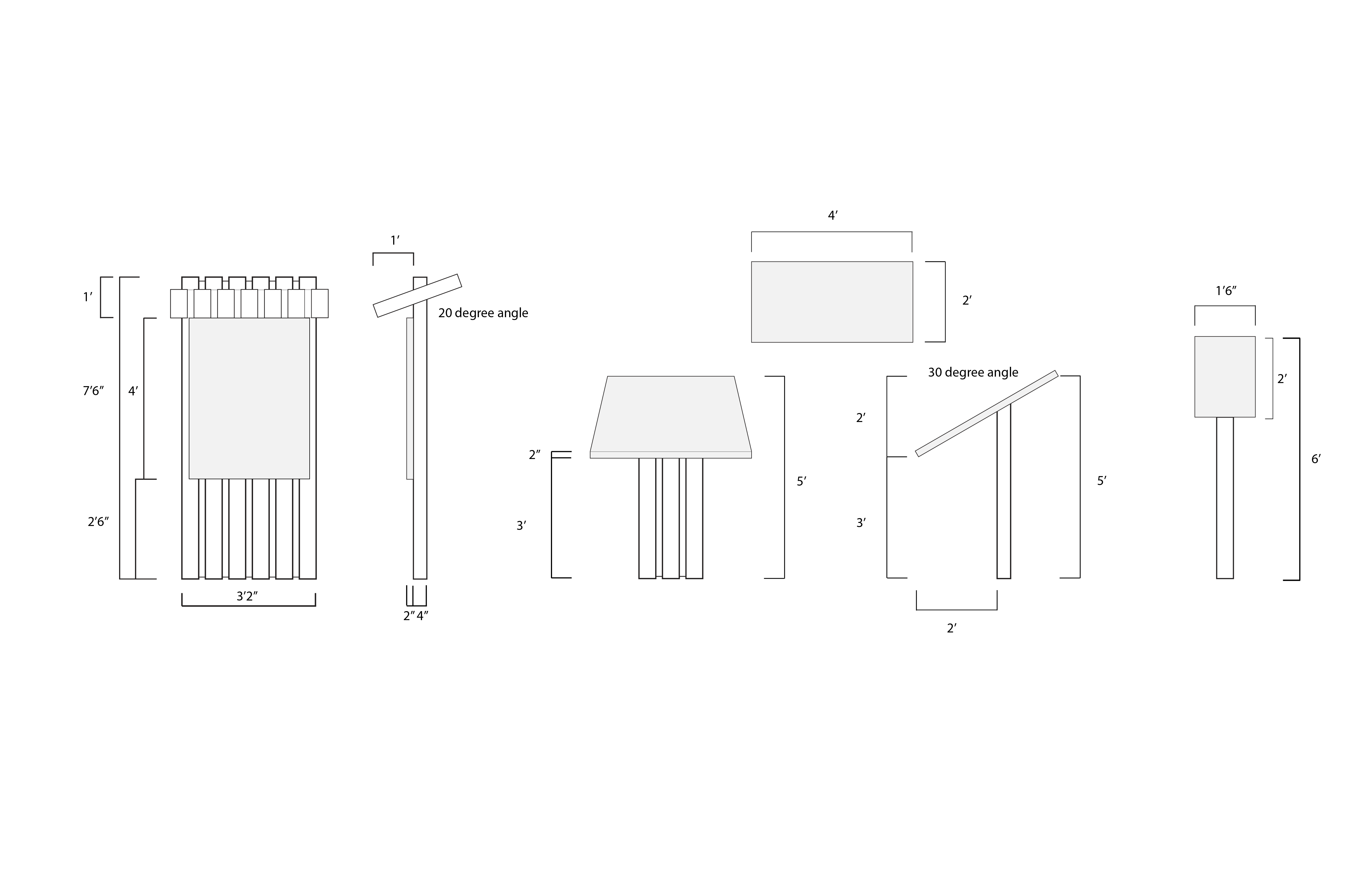 image showing scaled drawings of signs