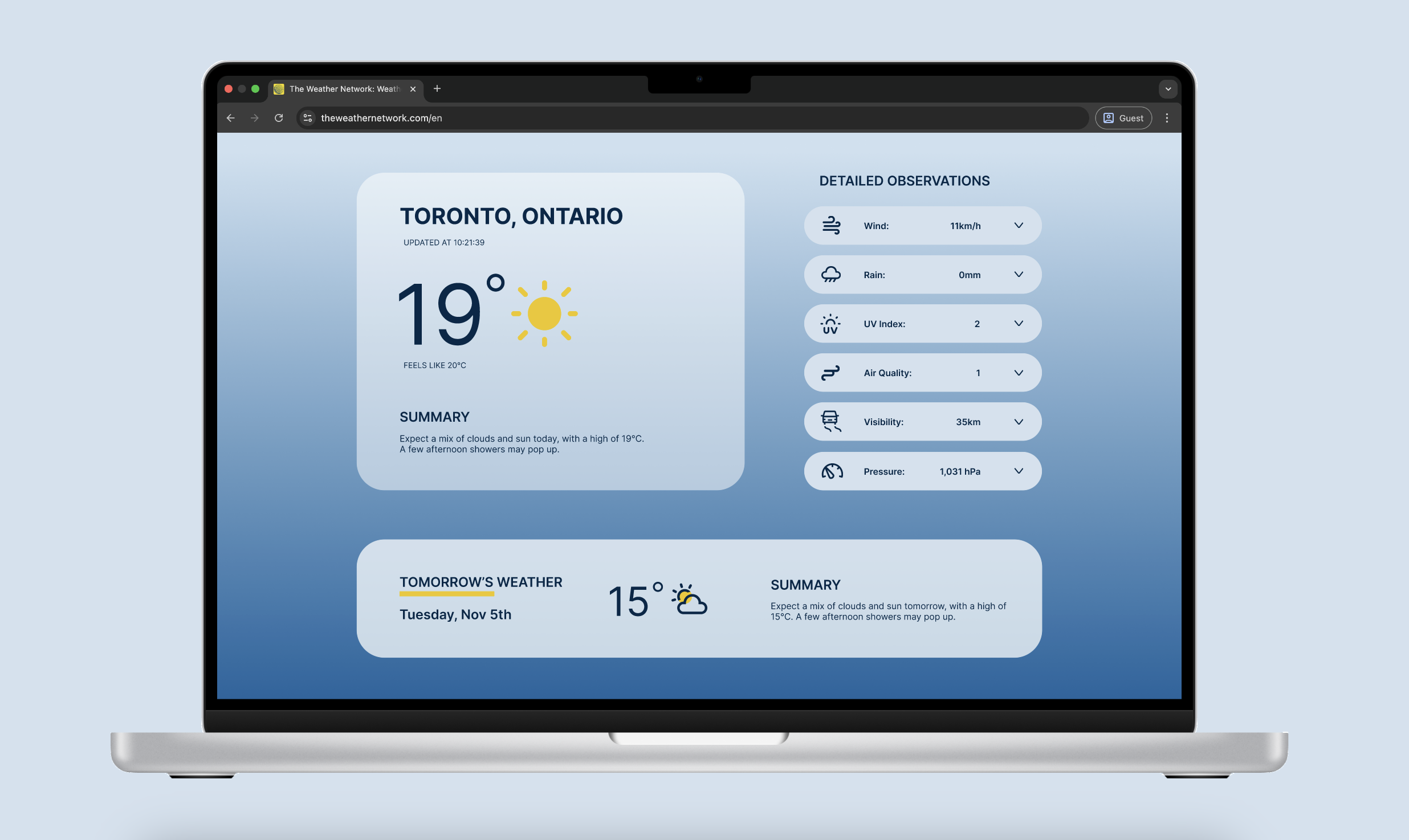 image showing home page of redesigned website